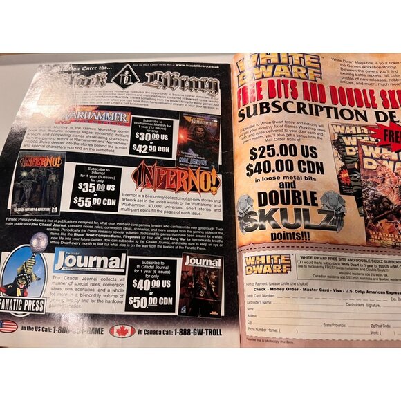 Games Workshop Citadel Miniatures 2000 Holiday Catalog Collectible Magazine 30pg - Picture 9 of 10